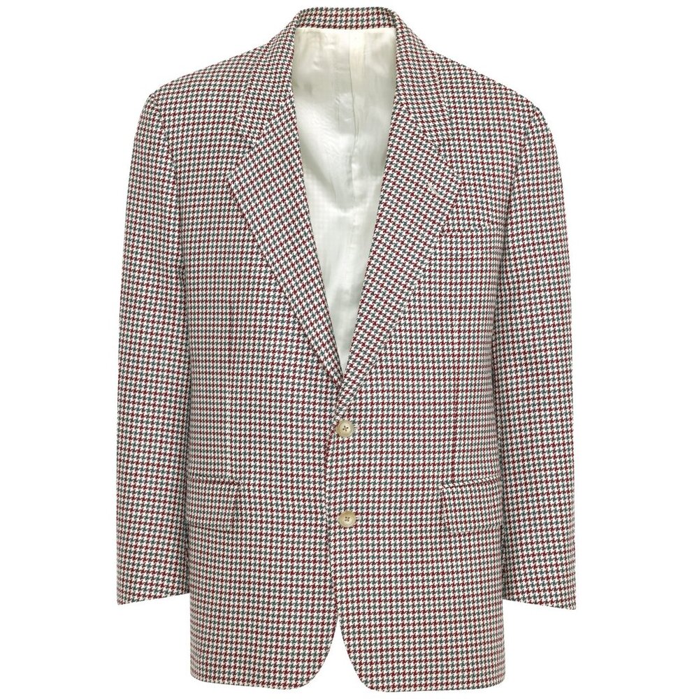 Corneliani (Italy) 80s, Double-Knit Jacquard, High-Twist Yarn